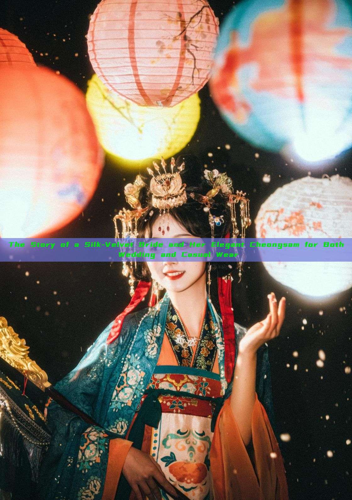 The Story of a Silk-Velvet Bride and Her Elegant Cheongsam for Both Wedding and Casual Wear The Story of a Silk-Velvet Bride and Her Elegant Cheongsam for Both Wedding and Casual Wear