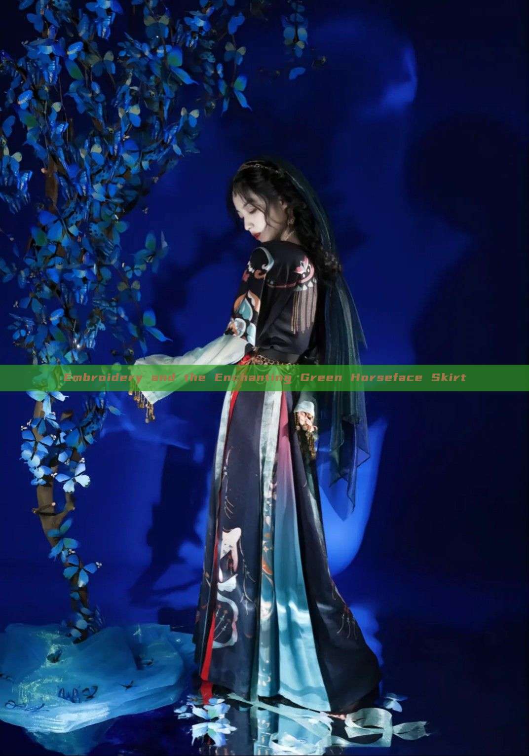 Embroidery and the Enchanting Green Horseface Skirt Embroidery and the Enchanting Green Horseface Skirt