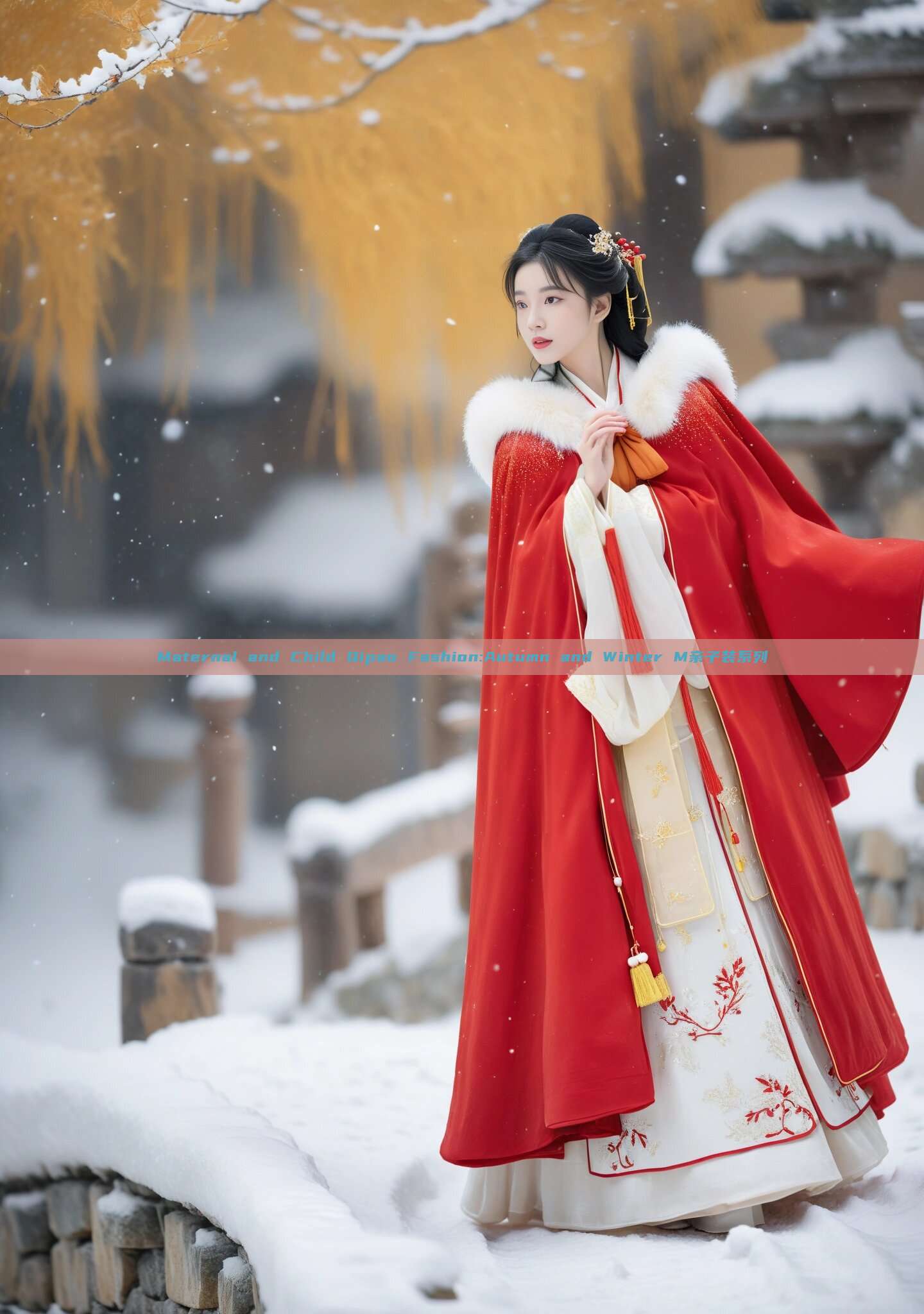 Maternal and Child Qipao Fashion:Autumn and Winter M亲子装系列 Maternal and Child Qipao Fashion:Autumn and Winter M亲子装系列