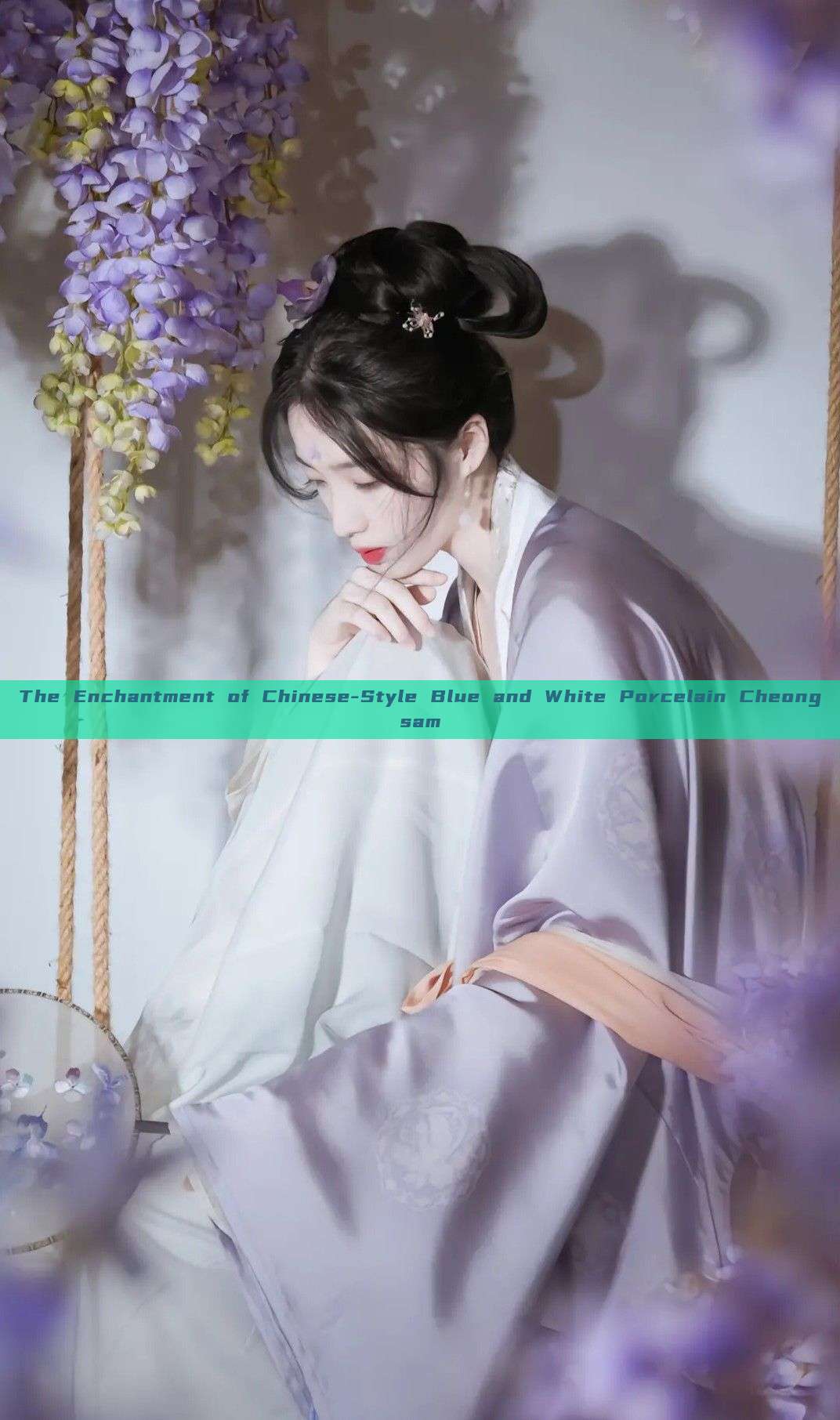 The Enchantment of Chinese-Style Blue and White Porcelain Cheongsam
