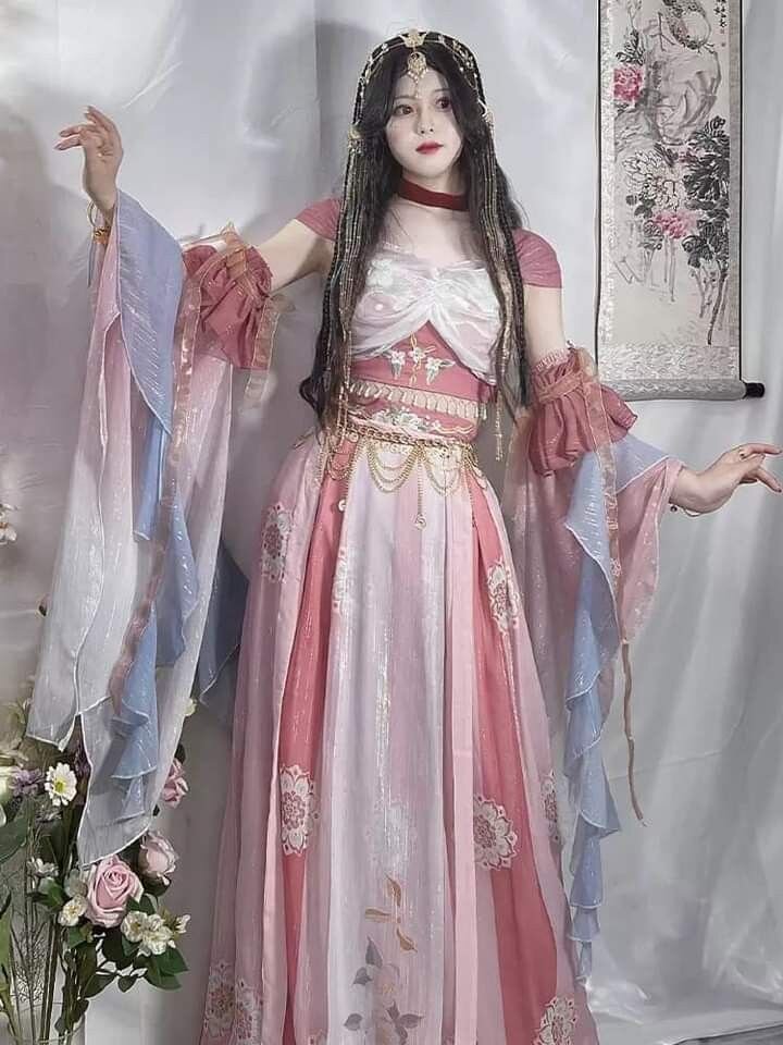 Autumn Winter Long-coat Childrens Hanfu Jacket for Girls