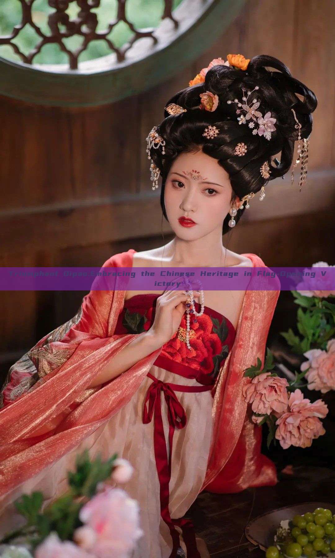 Triumphant Qipao:Embracing the Chinese Heritage in Flag-Opening Victory Triumphant Qipao:Embracing the Chinese Heritage in Flag-Opening Victory