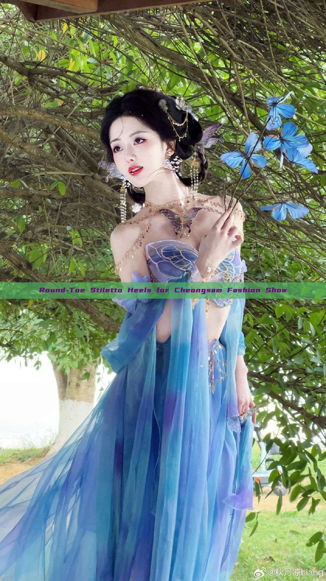 Round-Toe Stiletto Heels for Cheongsam Fashion Show Round-Toe Stiletto Heels for Cheongsam Fashion Show