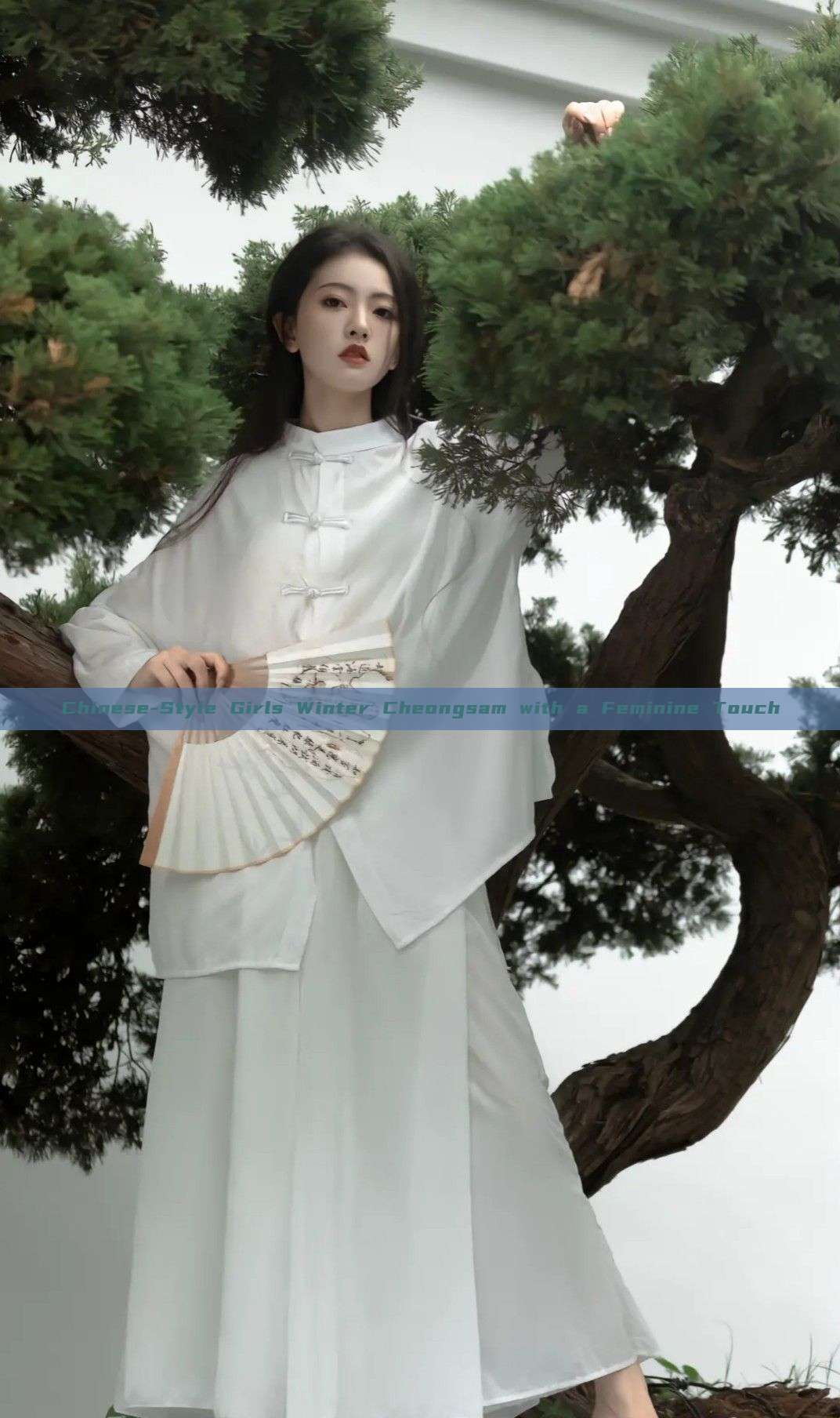 Chinese-Style Girls Winter Cheongsam with a Feminine Touch