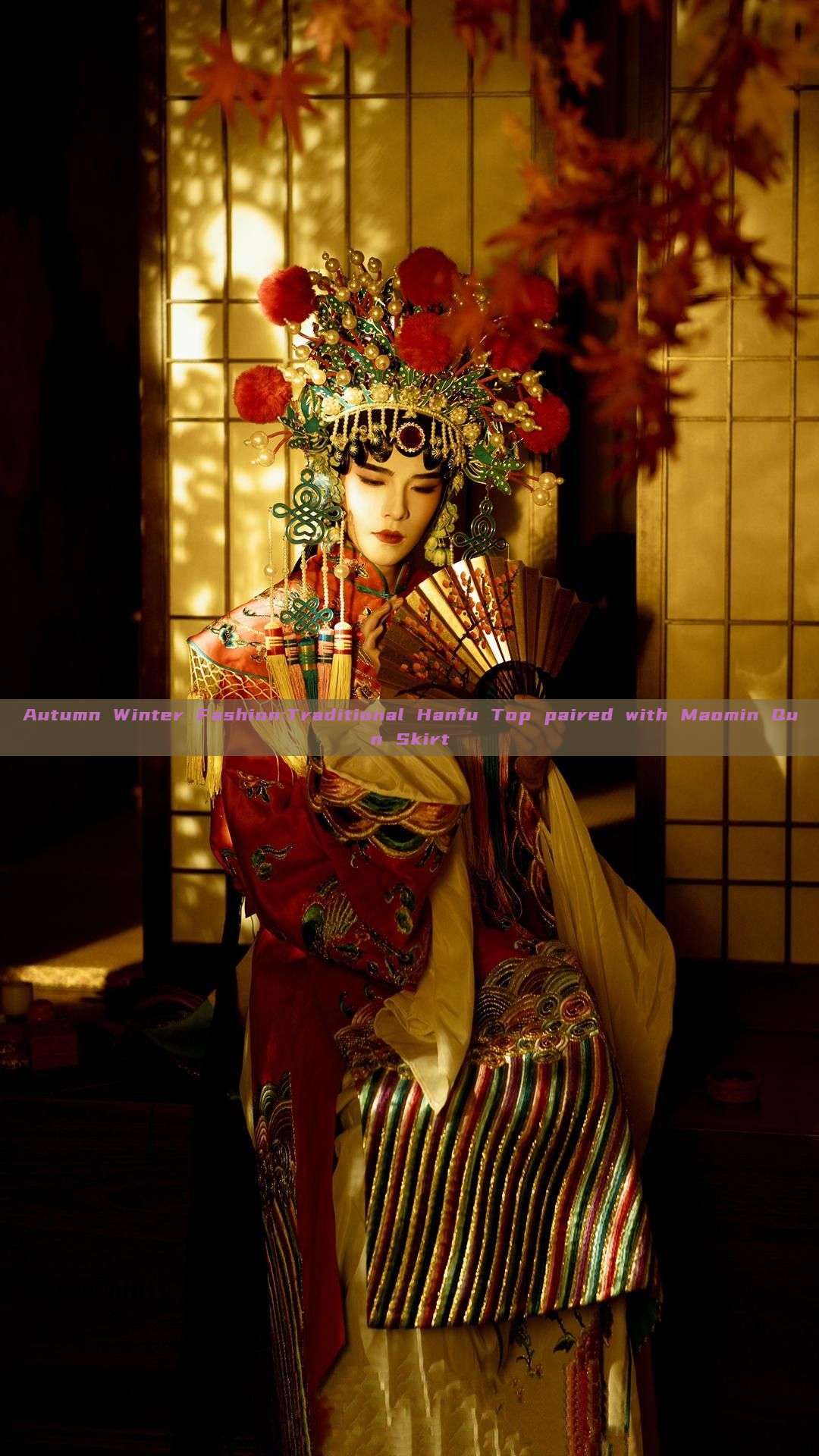 Autumn Winter Fashion:Traditional Hanfu Top paired with Maomin Qun Skirt Autumn Winter Fashion:Traditional Hanfu Top paired with Maomin Qun Skirt