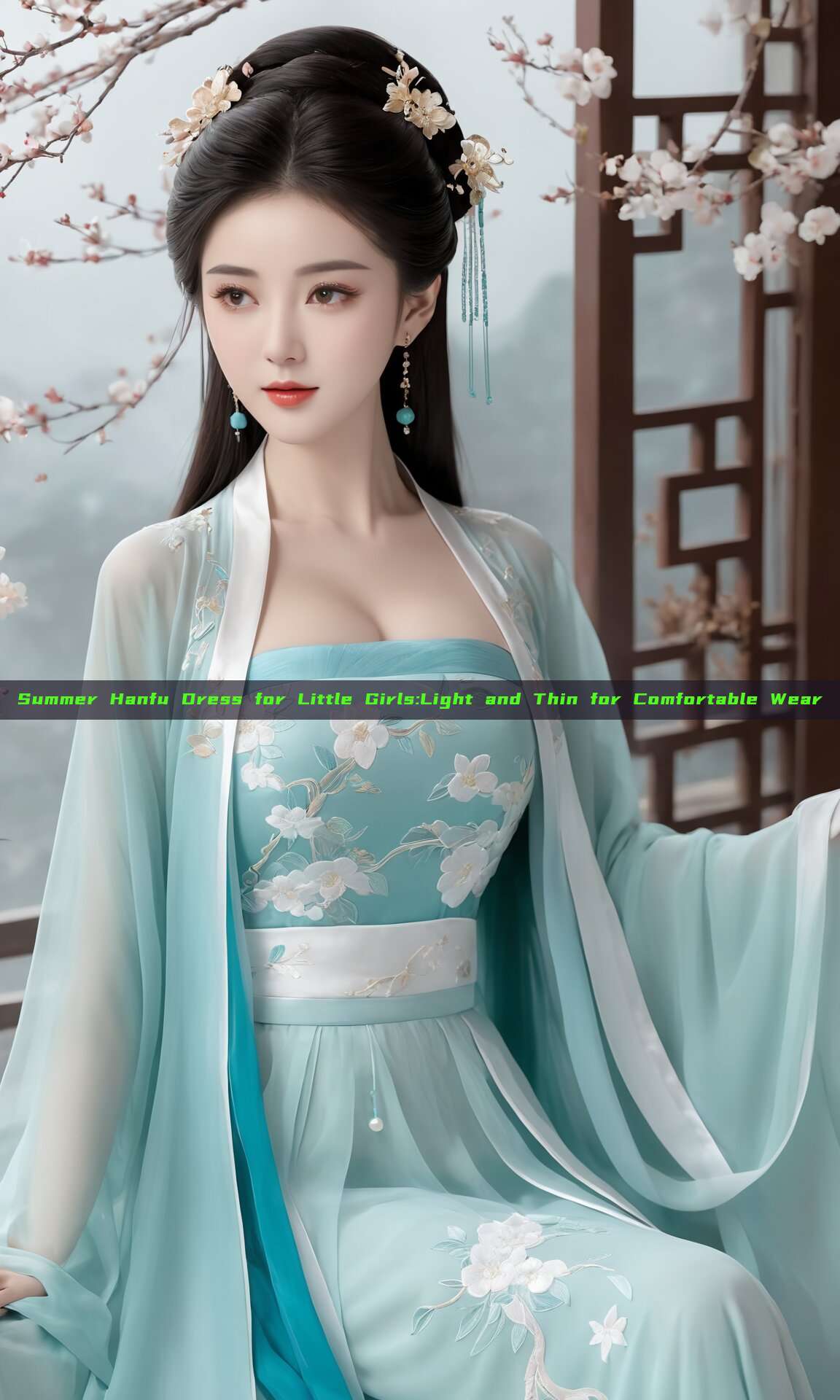 Summer Hanfu Dress for Little Girls:Light and Thin for Comfortable Wear Summer Hanfu Dress for Little Girls:Light and Thin for Comfortable Wear