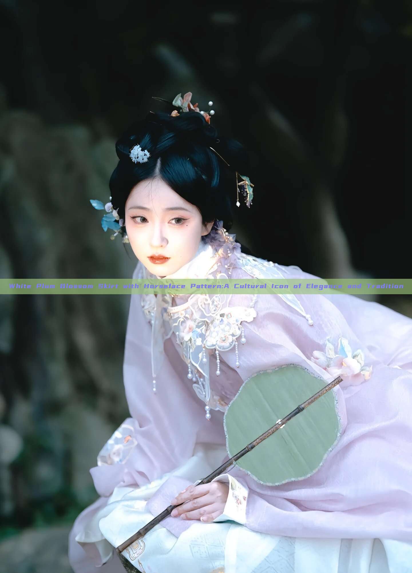 White Plum Blossom Skirt with Horseface Pattern:A Cultural Icon of Elegance and Tradition White Plum Blossom Skirt with Horseface Pattern:A Cultural Icon of Elegance and Tradition