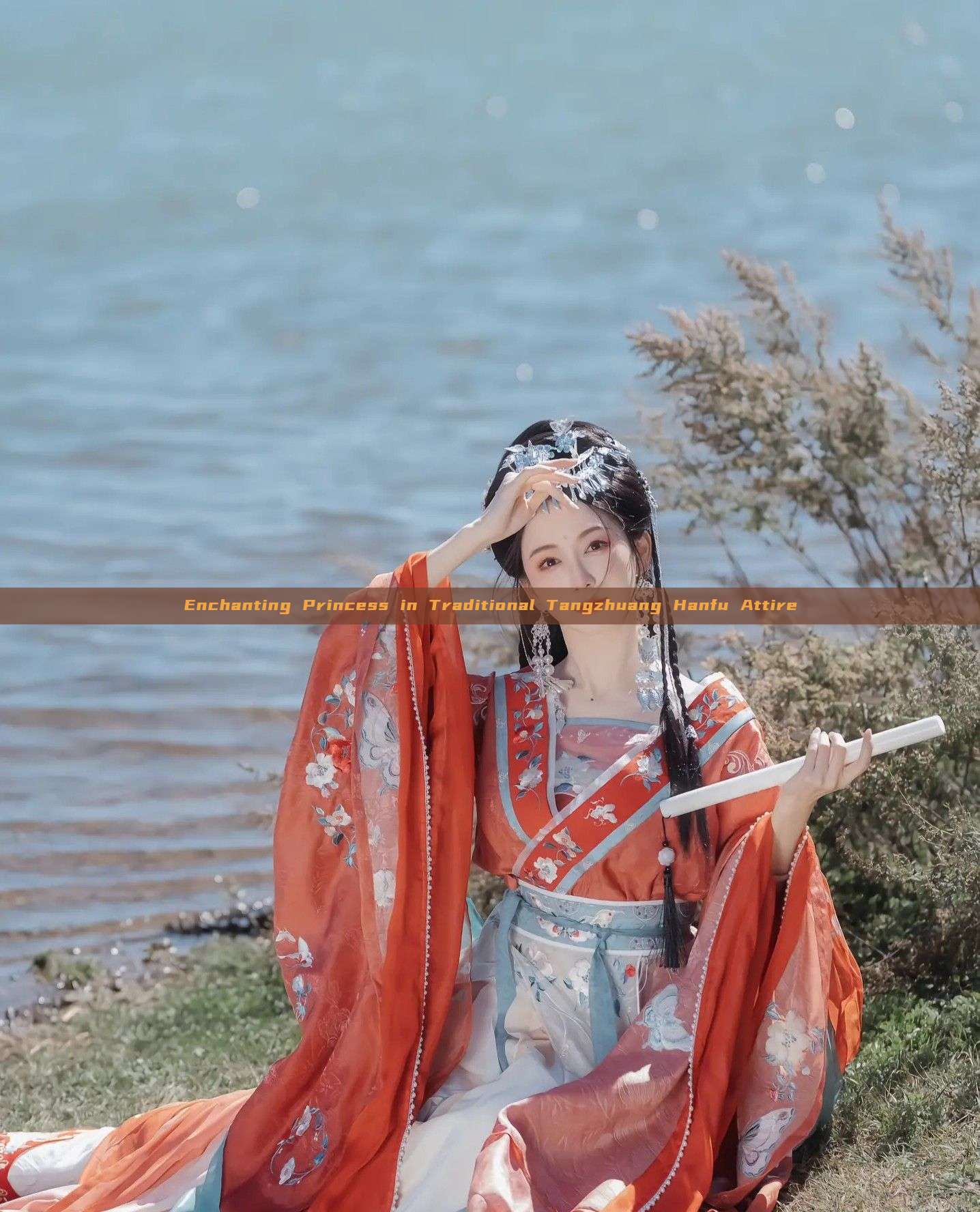 Enchanting Princess in Traditional Tangzhuang Hanfu Attire Enchanting Princess in Traditional Tangzhuang Hanfu Attire