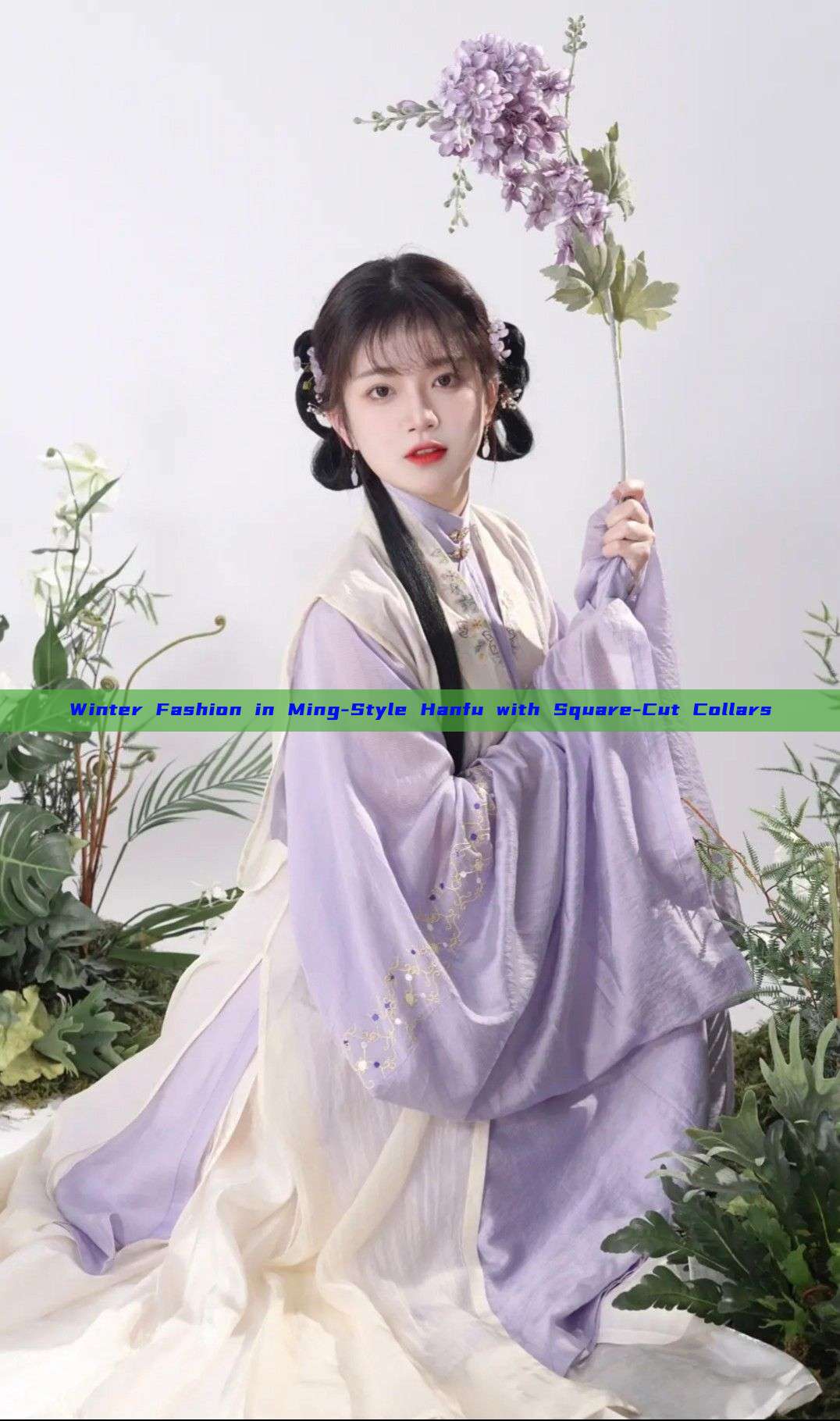 Winter Fashion in Ming-Style Hanfu with Square-Cut Collars Winter Fashion in Ming-Style Hanfu with Square-Cut Collars