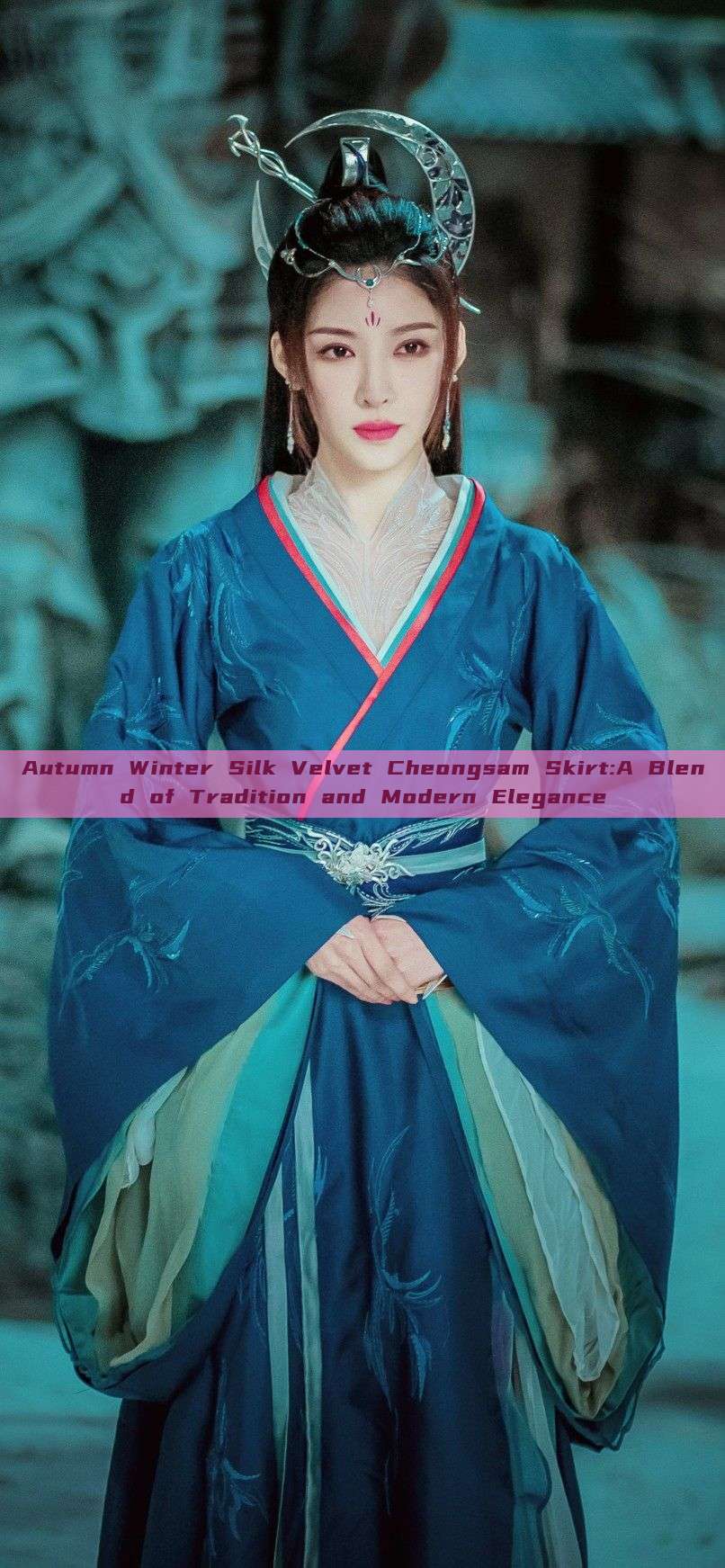 Autumn Winter Silk Velvet Cheongsam Skirt:A Blend of Tradition and Modern Elegance Autumn Winter Silk Velvet Cheongsam Skirt:A Blend of Tradition and Modern Elegance