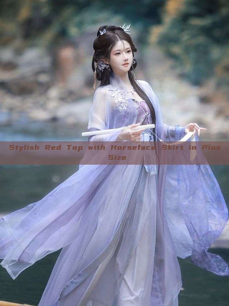 Stylish Red Top with Horseface Skirt in Plus Size Stylish Red Top with Horseface Skirt in Plus Size