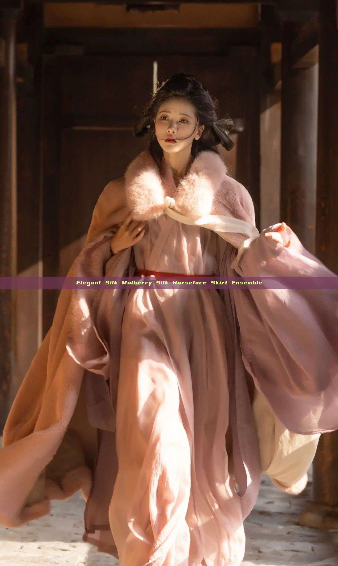 Elegant Silk Mulberry Silk Horseface Skirt Ensemble