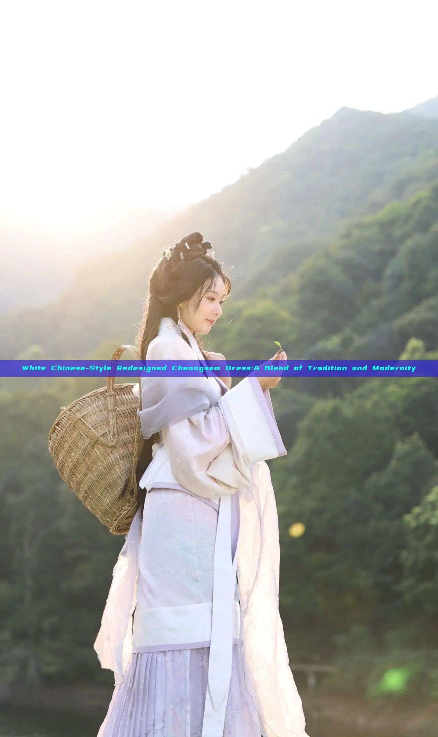 White Chinese-Style Redesigned Cheongsam Dress:A Blend of Tradition and Modernity White Chinese-Style Redesigned Cheongsam Dress:A Blend of Tradition and Modernity