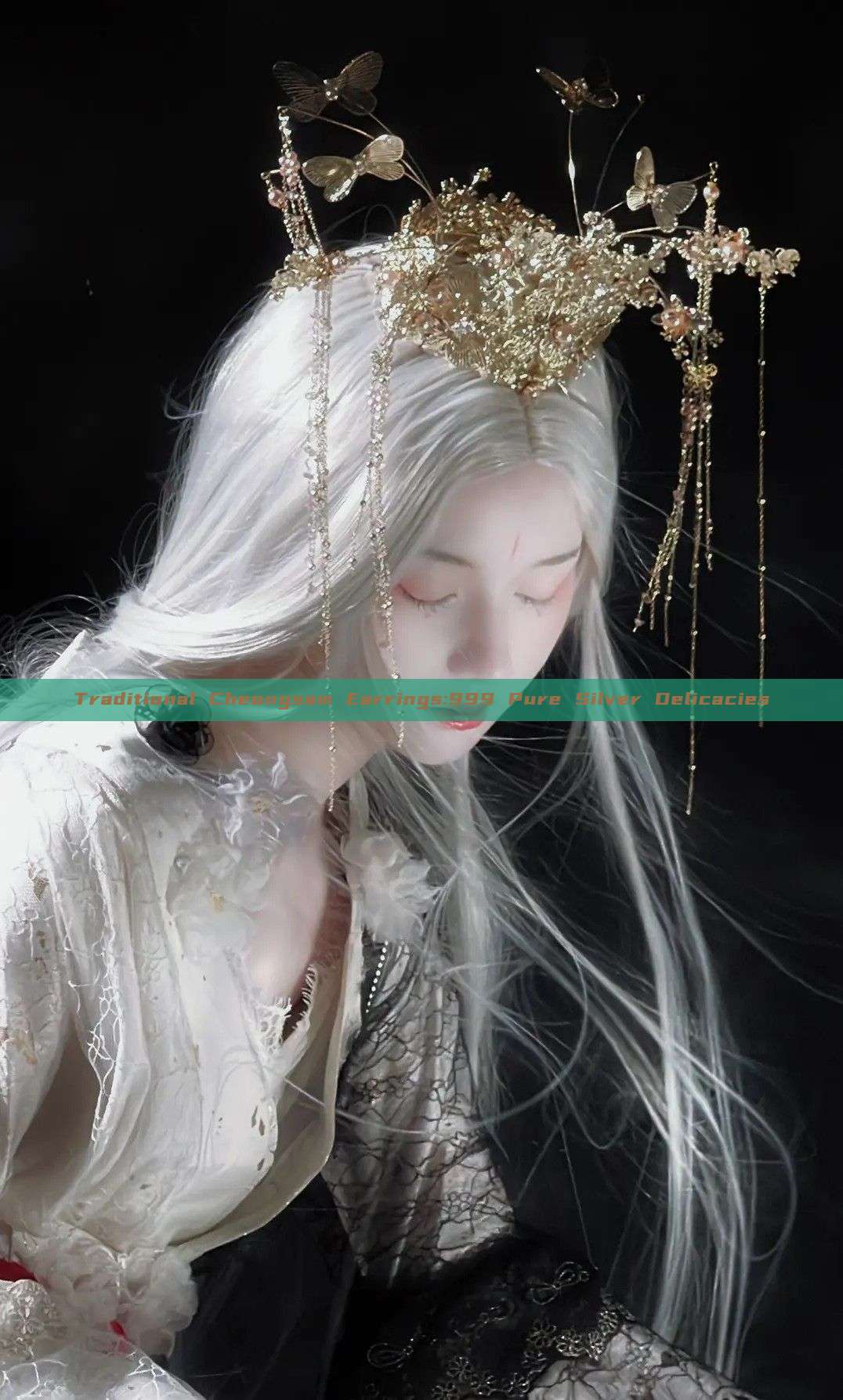 Traditional Cheongsam Earrings:999 Pure Silver Delicacies Traditional Cheongsam Earrings:999 Pure Silver Delicacies