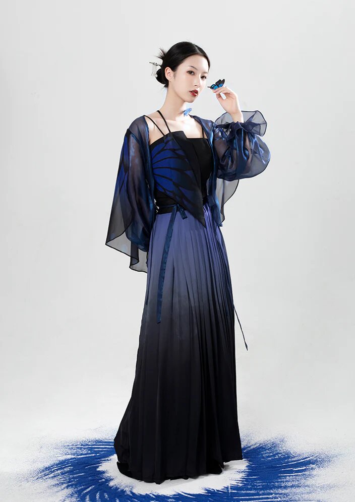 Winter Hanfu Childrens Girls Thickened New Years Celebration Dress Winter Hanfu Childrens Girls Thickened New Years Celebration Dress