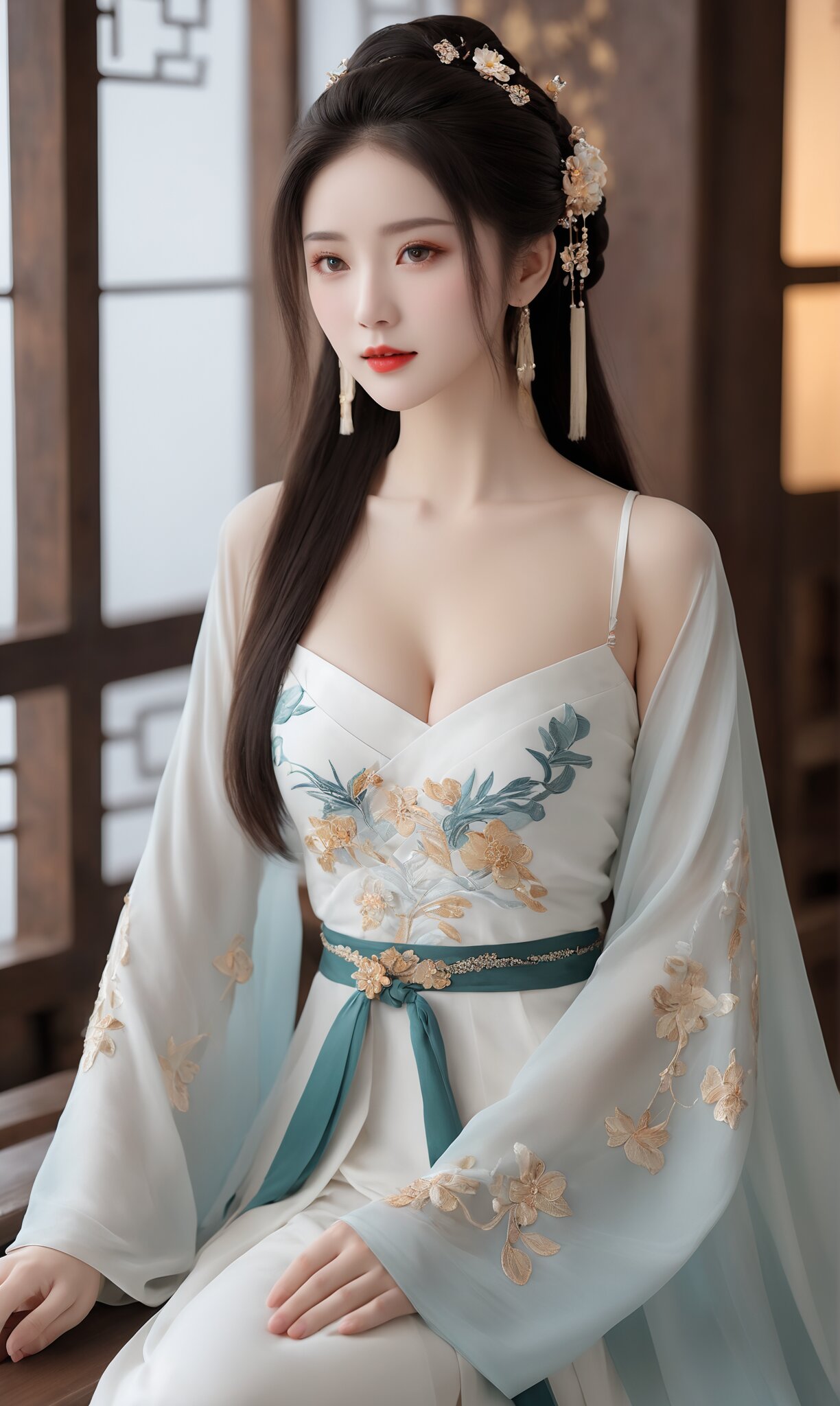 The Splendor of Ancient Costume:The Flower-Adorned Attire The Splendor of Ancient Costume:The Flower-Adorned Attire