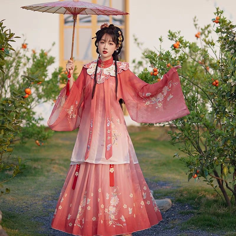 The Enchantment of a Little Girl in a Red Cheongsam Skirt The Enchantment of a Little Girl in a Red Cheongsam Skirt