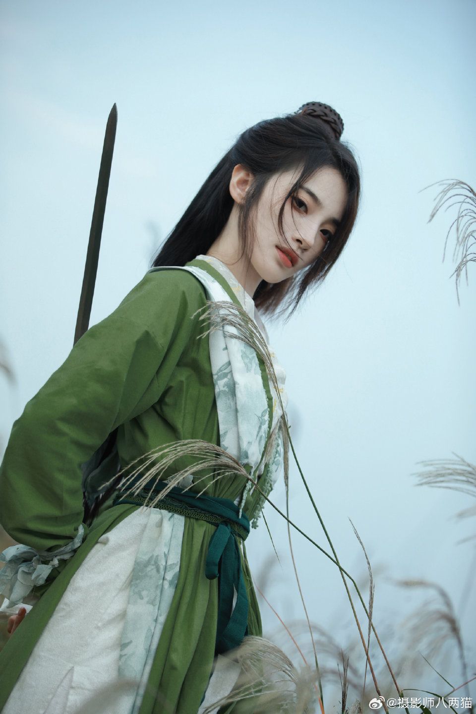 Chinese-Style Childrens Hanfu New Years Celebration Outfits for Girls