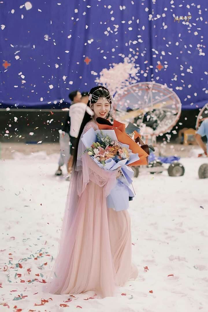 Chinese-Style Super-Ethereal Hanfu in a Blush of Pink