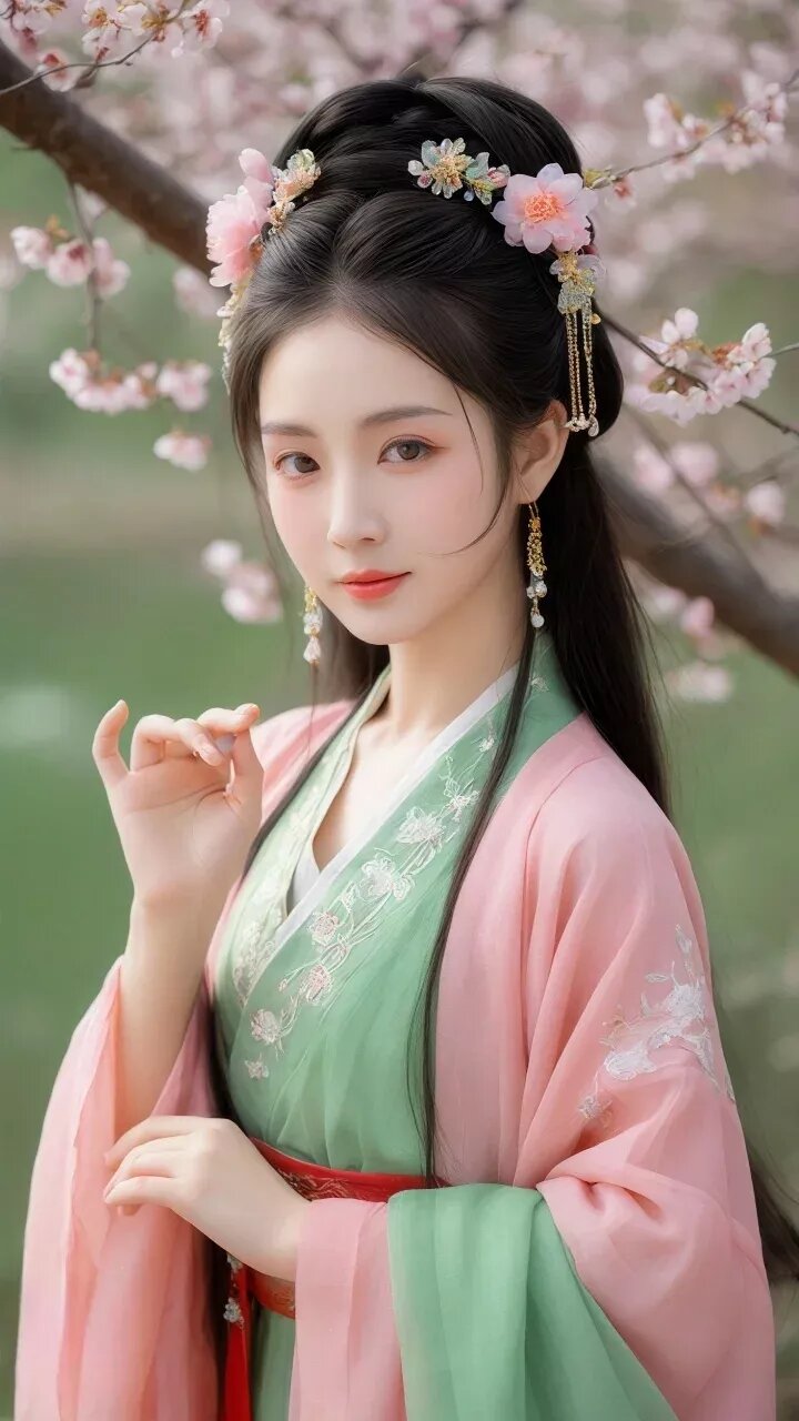 The Enchantment of a Pink Silk Cheongsam Skirt:Unveiling the Splendor of Hanfu Fashion The Enchantment of a Pink Silk Cheongsam Skirt:Unveiling the Splendor of Hanfu Fashion