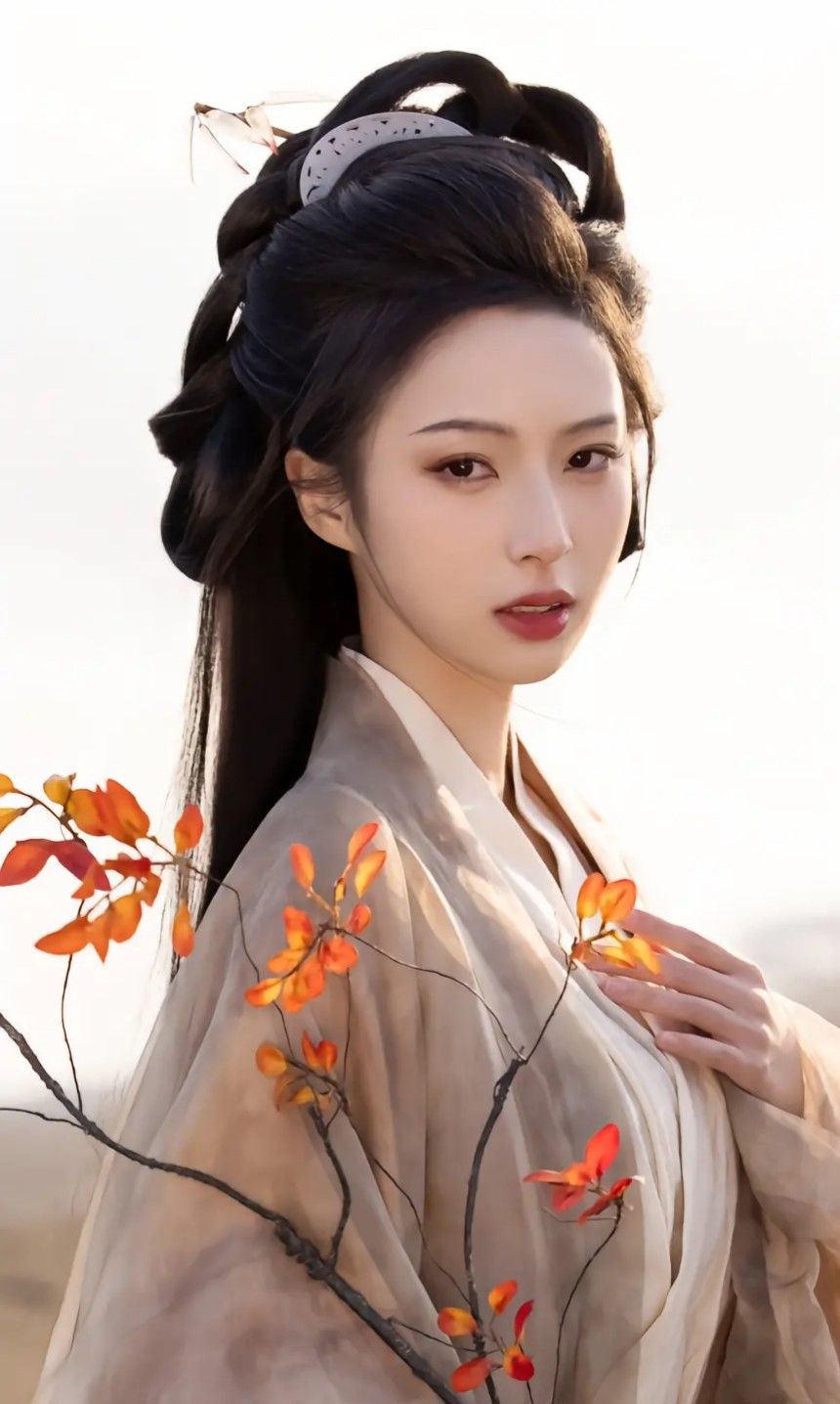 Blooming in Harmony:The Splendor of Hanfu and彼岸花,Embracing the Grace of a Waist-Length Bloom Blooming in Harmony:The Splendor of Hanfu and彼岸花,Embracing the Grace of a Waist-Length Bloom