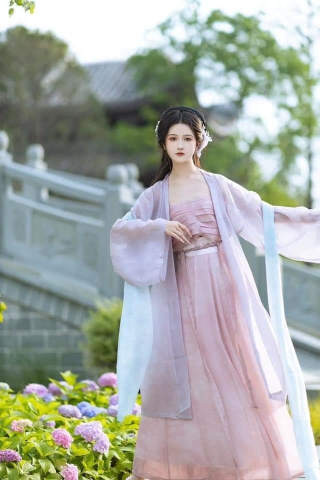 Spring and Summer in the Traditional Elegance of Mandarin Collared Hanfu Spring and Summer in the Traditional Elegance of Mandarin Collared Hanfu