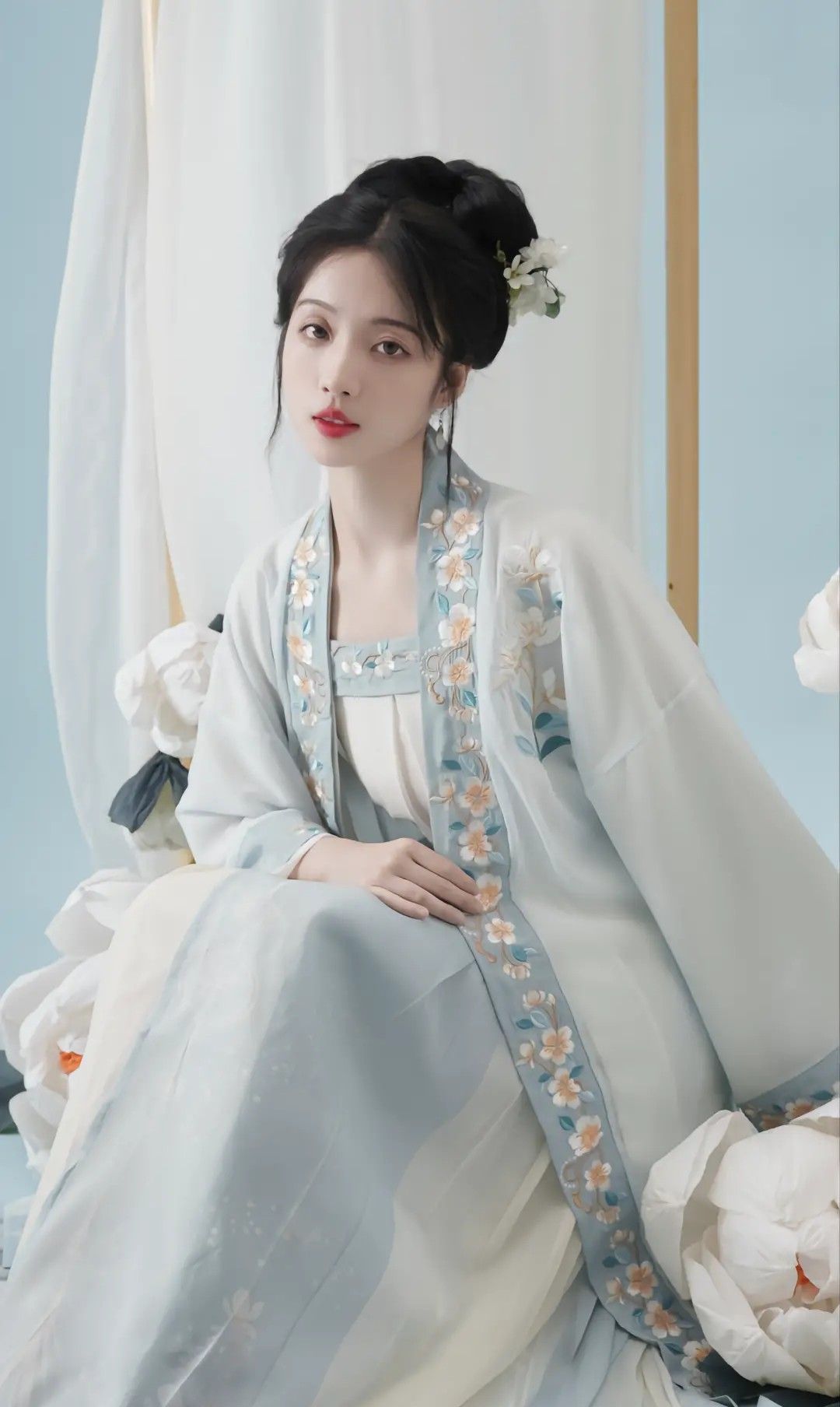The Splendor of Song Dynastys Round-necked Hanfu Clothing
