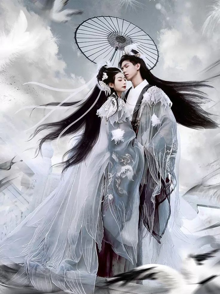 汉服假发一体式古装头饰 汉服假发一体式古装头饰