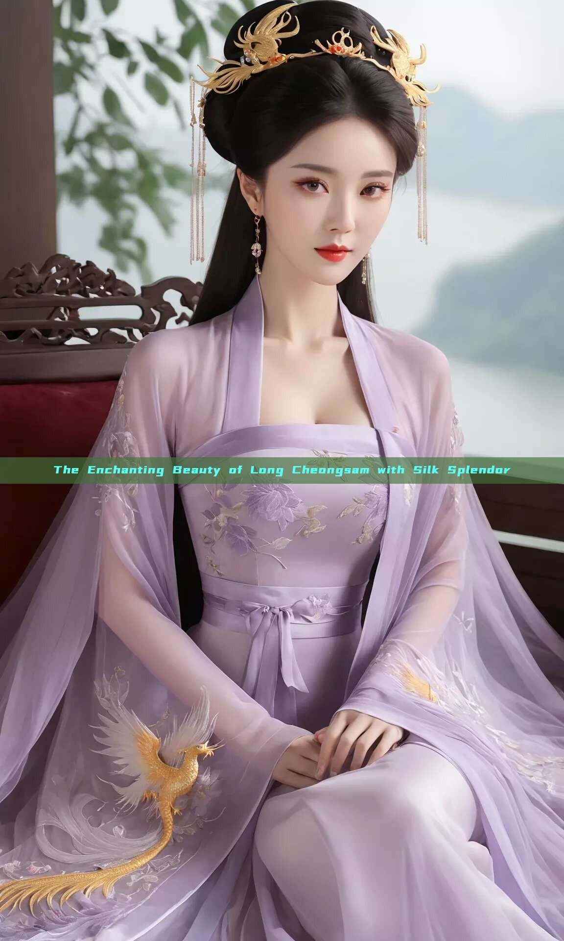 The Enchanting Beauty of Long Cheongsam with Silk Splendor