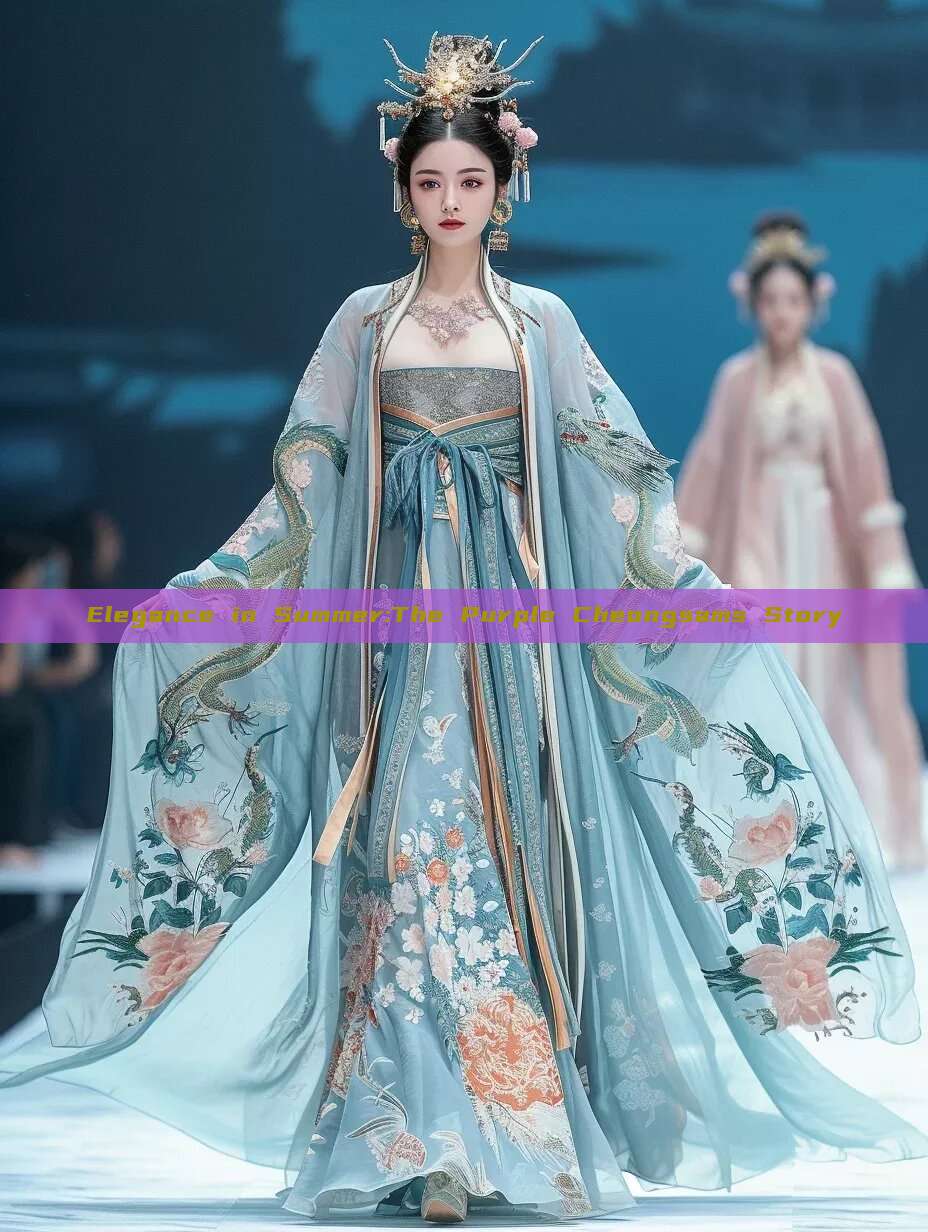 Elegance in Summer:The Purple Cheongsams Story Elegance in Summer:The Purple Cheongsams Story